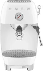 Smeg Μηχανή Espresso 1650W Πίεσης 15bar ECF03WHEU