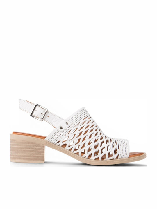 Leather Anatomic White Sandals