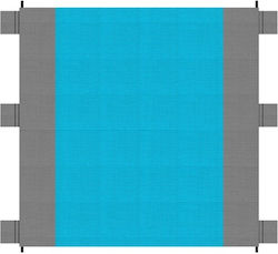 XXL Picknickausrüstung Stranddecke 208 x 208 cm Blaue Graue