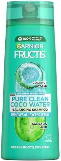 Garnier Coconut Water Σαμπουάν Λάμψης για Λιπαρά Μαλλιά 400ml