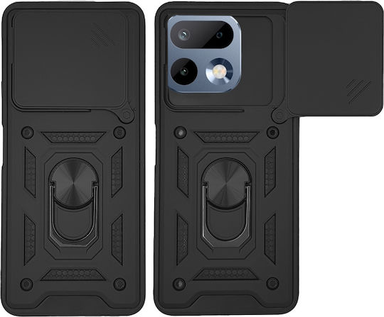 Sonique Ring Armor Campro Handyhülle Für Realme 16 Pro 5G Schwarz