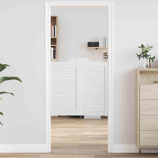 Vidaxl Doors Swing White 80 x 40 cm Solid Pine Wood