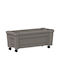 vidaXL Γλάστρα Πλαστική Γκρι 79x35x33εκ.