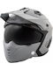 A-Pro Alien Matt Сиво Каска за Мотор Modular ECE 22.06 1300гр със Sunvisor