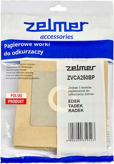 Zelmer Σακούλες Σκούπας 5τμχ Συμβατή με Σκούπα Zelmer / Universal