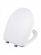 Bisk Capac WC Soft Close Plastic 44x36.1cm Alb