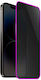 Folie Protectie Telefon Tempered Glass Apple iPhone 15 Pro Flippy Luminous Neon Fosforescent Silicon Margine Mat Anti-Amprente Protectie Completa 9h Mov