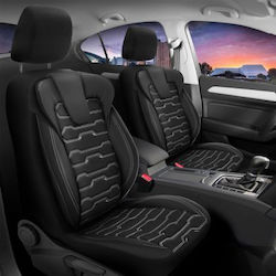 3d Δερμάτινα Καλύμματα Καθισμάτων Streetech Sport Sp11 Μαύρο