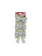 Set 3 Silver Bows Christmas Tree 10 X 11 Cm Polyester Alista Home