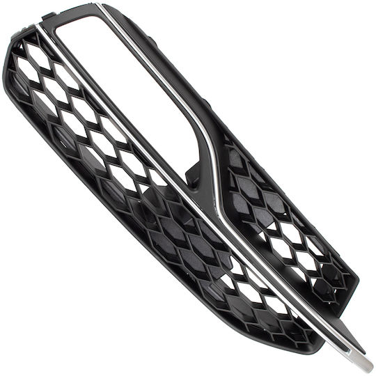 Audi A3 8v S-line 12-16 Z Halogens Bumper Grille Black + Silver Right