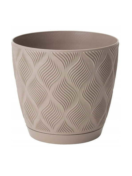 Form Plastic Plastic Flower Pot Beige 118x128cm