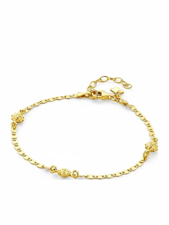 Vogue Women's Chain Bracelet in Gold Plated Silver