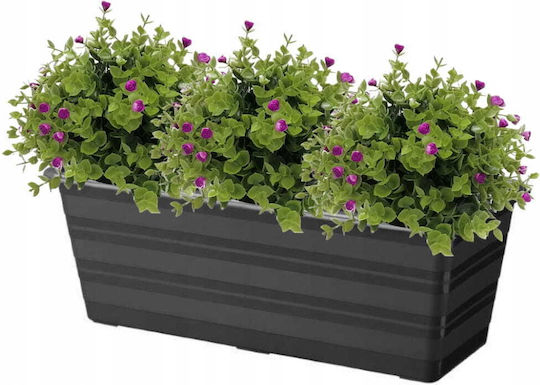 Galicja Kunststoff-Blumentopf Anthrazit 17 cm