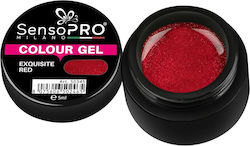 Exquisite Red Colored Uv Gel 5ml Sensopro Milano