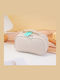 Square Multifunctional Toiletry Bag Knitted Surface – White