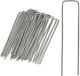 Relaxdays Set 25 Cuie De Fixare Galvanizate Argintii 15x0.3x3.5 Cm