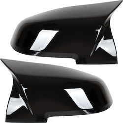 Bmw 3 F30 F31 2012 Mirror Cover Black Glossy Left + Right 2 Pcs Set