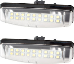 Toyota Camry Aurion Avensis Verso Echo Prius Led License Plate Lights 2 Pcs Set