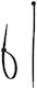 Dedra Plastic Cable Ties 370mmx4.8mm In Black Colour 25 Pieces 11C48371