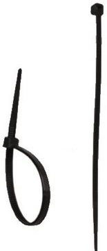 Dedra Plastic Cable Ties 370mmx4.8mm In Black Colour 25 Pieces 11C48371