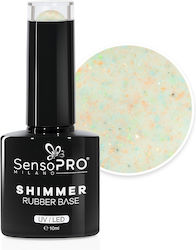 Shimmer Rubber Base Sensopro Milano #39 Sprinkl...