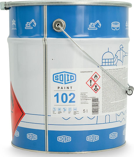 Solidpaint 102 Rostschutzfarbe Anti-Korrosionsfarbe Metall Eisen 5 L Ral 9003