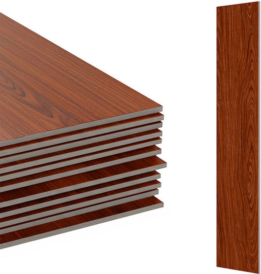 Relaxdays Self-adhesive Pvc Flooring Wood Effect Brown 15x1.8x91 Cm