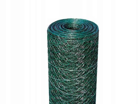 Hexagonal Green Fence Mesh 0.5m X 5m 13mm