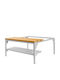 Bancă De Exterior Metalică Gri Cu Spațiu De Depozitare 80x80x43cm