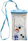 Flippy Glitter Kids Waterproof Underwater Case Snowproof Universal Lanyard Phone Documents Tea Girl Blue