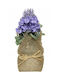 Lavendel In Jute Hülle 17x7cm Künstliche Dekorative Pflanze
