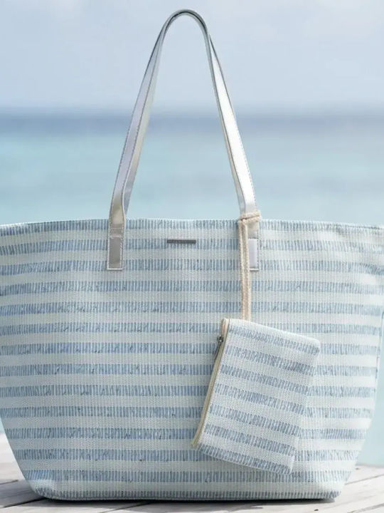 Bode Bode Strandtaschen mit Brieftasche Blau