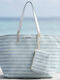 Bode Bode Strandtaschen mit Brieftasche Blau