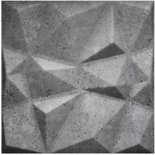 3D Πάνελ Τοίχου με Κόλλα / Αυτοκόλλητο Γκρι 50x50εκ. 8τμχ 3D Πάνελ Τοίχου με Κόλλα / Αυτοκόλλητο Γκρι 50x50εκ. 8τμχ