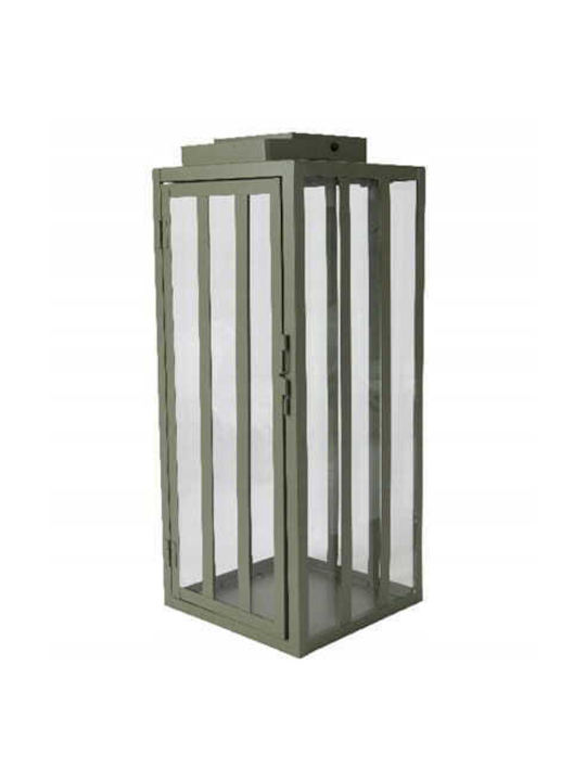 Kaemingk Metallische Grüne Laterne 18x18x45cm