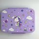 Pandaboo Plastic Kids' Food Container Unicorns 0.85 Litre