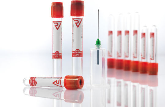 Σωληνάριο Αιμοληψίας Vacusera Clot Activator 4ml 100τμχ
