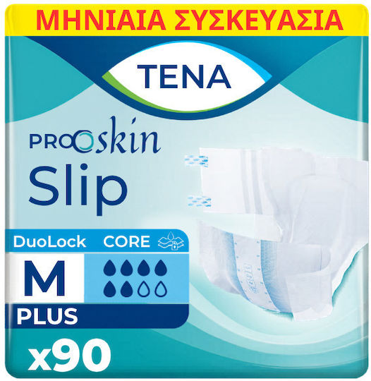 Tena Proskin Slip Plus Πάνες Ακράτειας Medium σε Γκρι Χρώμα 90τμχ