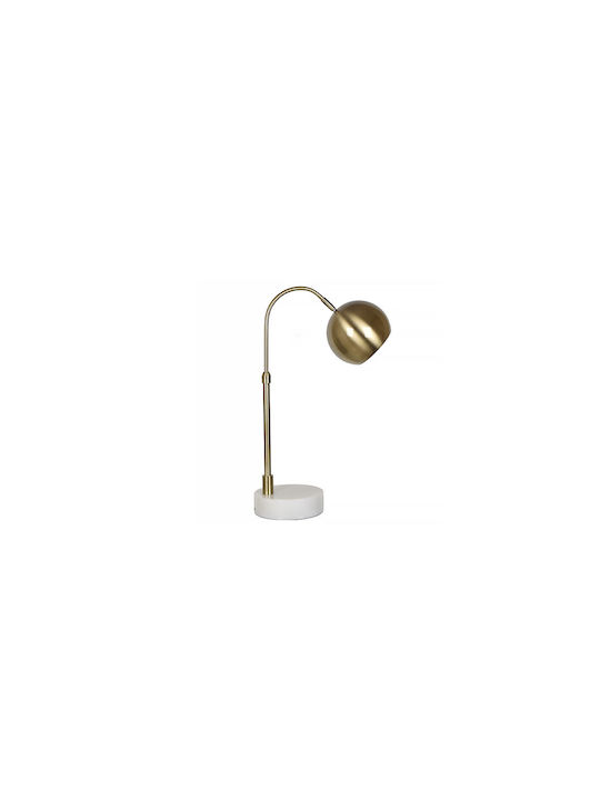 Modern Retro Gold Desk Lamp Marble Base Moonstruck 1334 36x36x62y