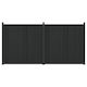 vidaXL Material Pentru Garduri De Grădină Din WPC 186.5x355cm 2 Bucăți Negre