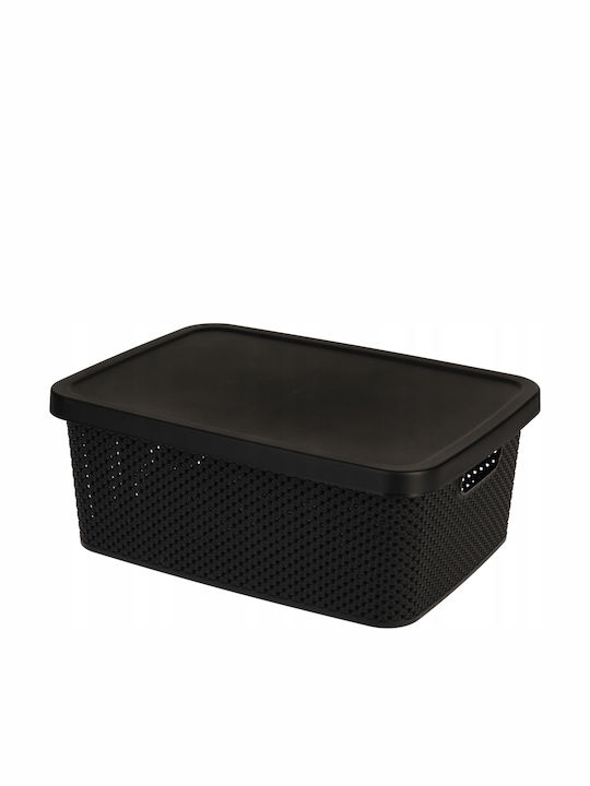 Koopman Koopman Kunststoff Aufbewahrungsbox mit Deckel Weiß 13lt