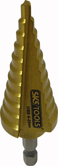 Τρυπάνι Κωνικό 4 25 Mm Επικάλυψη Τιτανίου Sks Tools 40020046