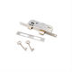 Mesoporta Lock Gevy Nickel 40x75mm