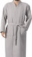 Hotel Piqué Bathrobe Light Grey