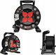 Extreme Line Reel Extension Cord 4 Sockets Switch Ip44 16a H07bq-f 3x2.5 30m Black W-100086