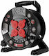 Extreme Line 25m 4-socket Reel Extension Cord Ip44 16a Black