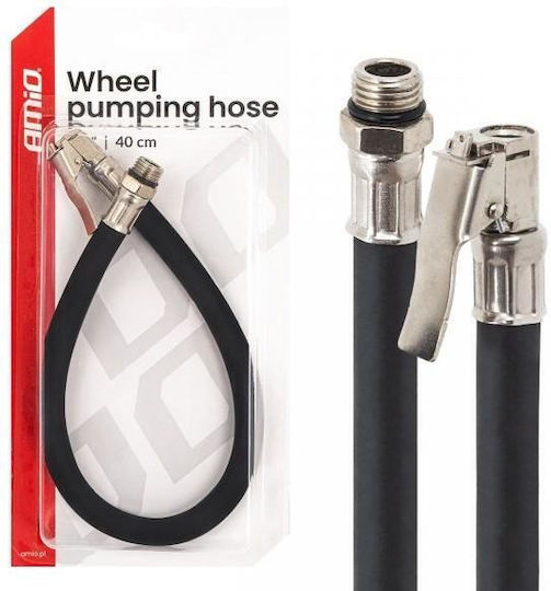 Amio Luftschlauch Für Reifen 1/4” 40cm Standard Feste Verbindung & Einfache Handhabung – 1 Stück 04503/am