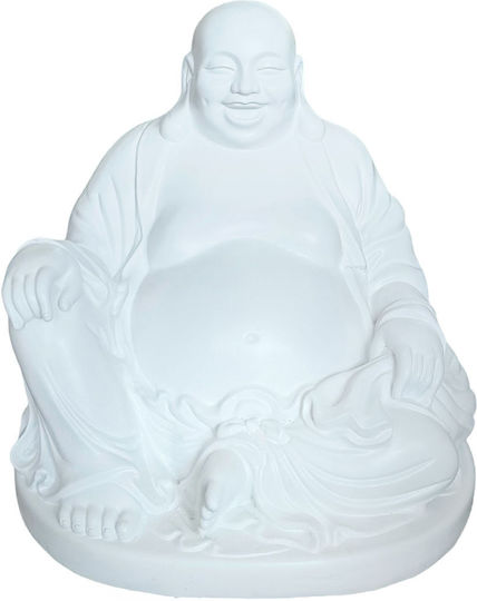 Статуя Budai Ренде Relaxdays 45x43x43 См Бяла Устойчива На Времето Полиестер