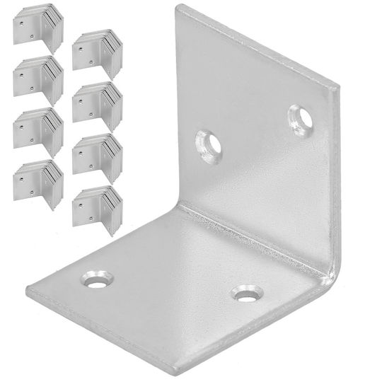 Kotarbau Carpenter's Angle Steel Construction Connector Stainless Galvanized 35 X 35 X 35 Mm Set 100 Pcs