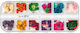 Luxorise Dried Nail Flowers Rainbow Bloom 12 Designs